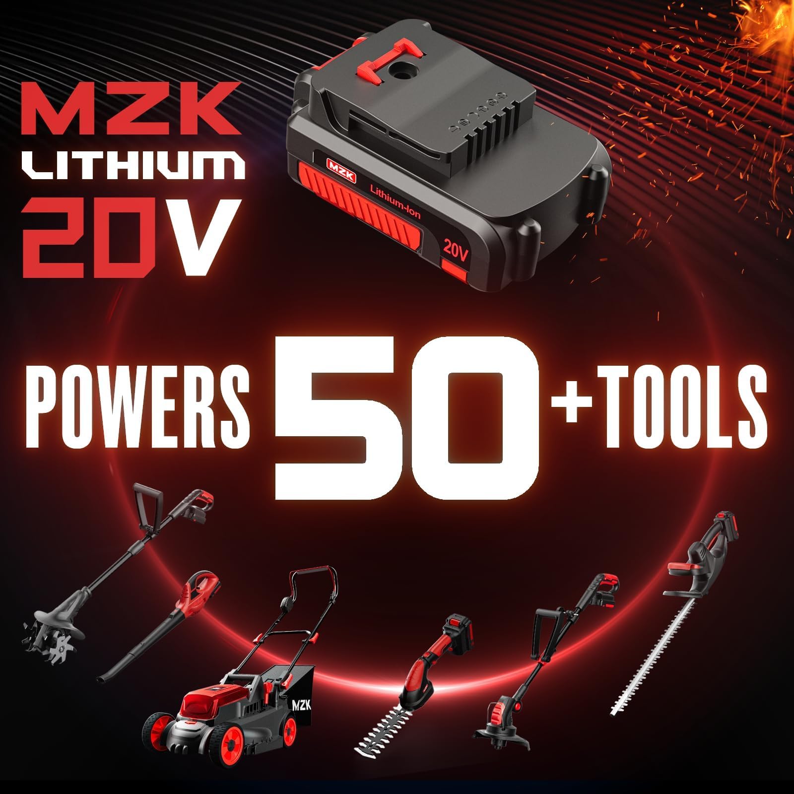 Amazon.com: MZK 20V Battery Pack (20V 4ah), 1811Y : Tools & Home